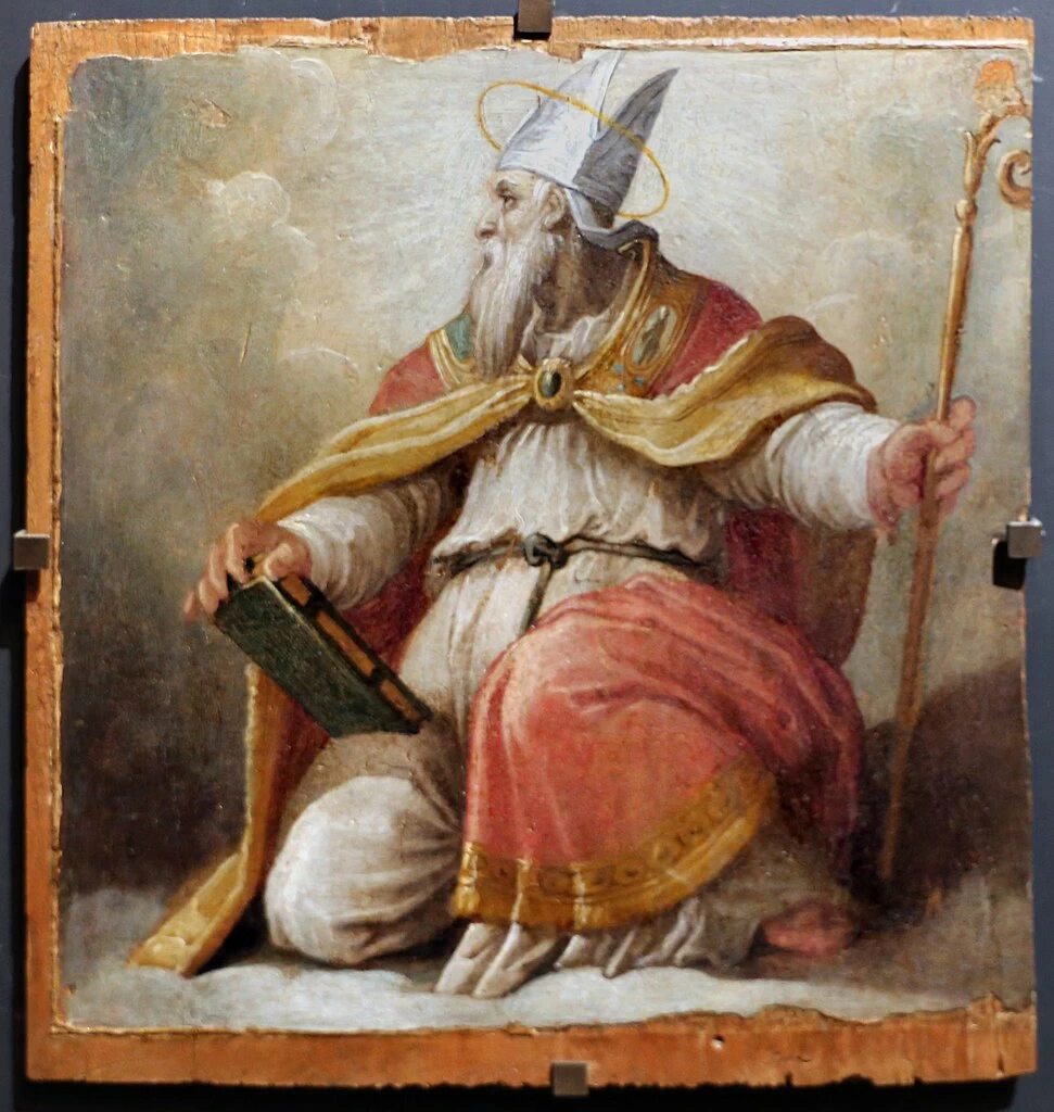 Crocifisso, dolenti, angeli e sei santi, dal ciborio del duomo di Pistoia - Museo Civico di Pistoia 5